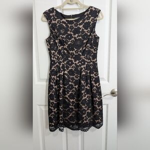 Vince Camuto black lace cocktail dress